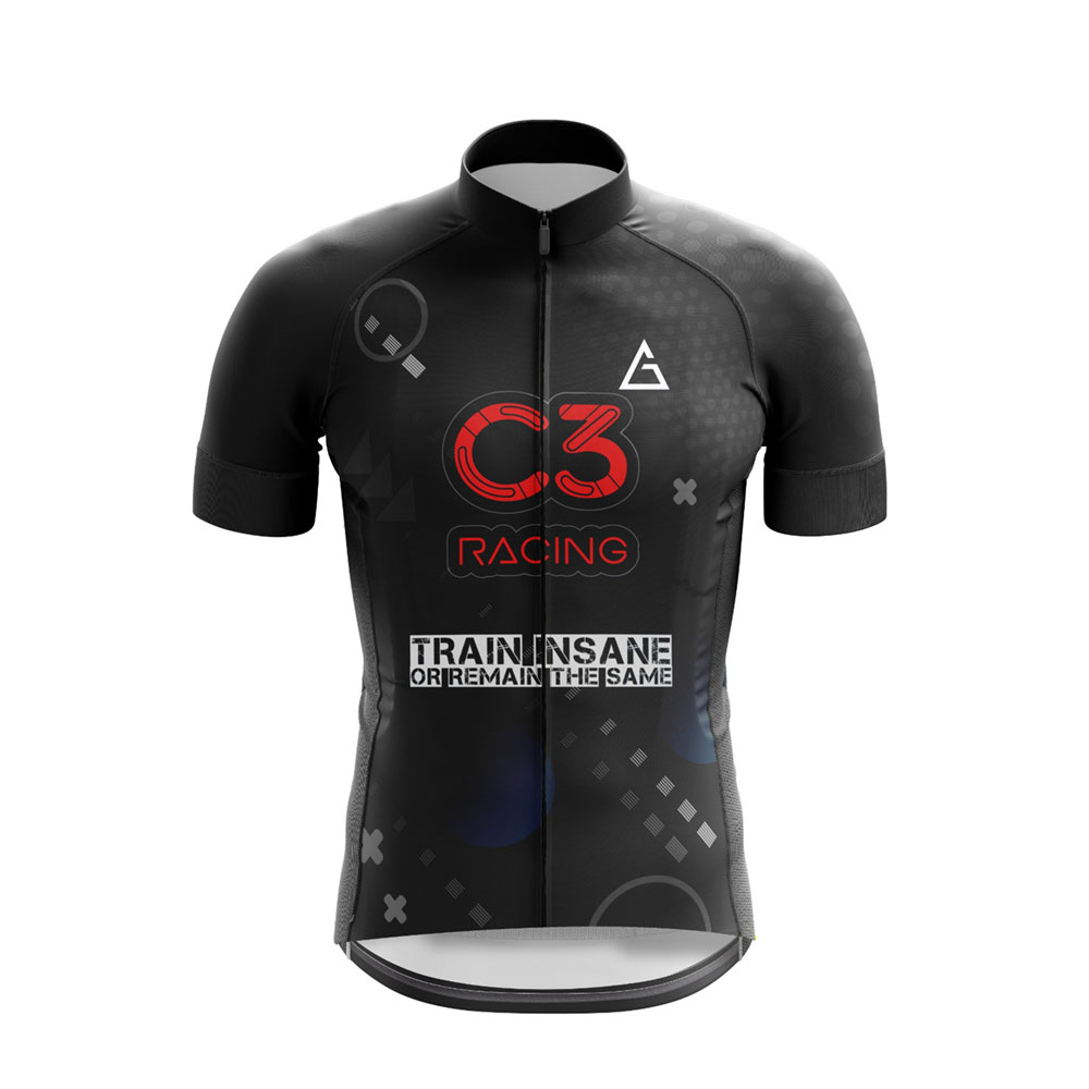 C3 Racefit Black and Red Jersey